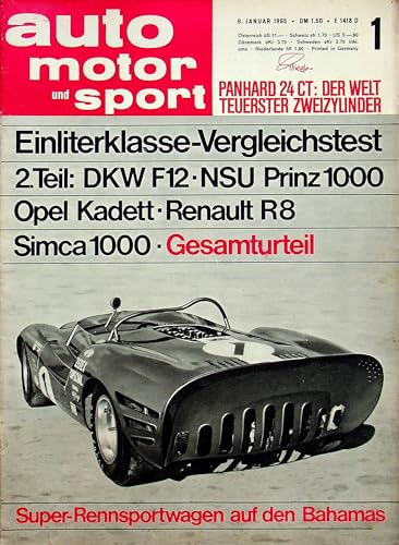 Echte, historische Zeitschrift von Ende Dezember 1965 - AMS 01/1965 - Personalisiertes Geschenk zum 60. Geburtstag für Männer - Original aus dem Jahr 1965 - Die Geschenkidee für Frau und Mann von DAS GEBURTSTAGSGESCHENK HISTORISCHE ZEITSCHRIFTEN