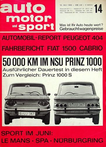 Echte, historische Zeitschrift von Ende Juni 1965 - AMS 14/1965 - Personalisiertes Geschenk zum 60. Geburtstag für Männer - Original aus dem Jahr 1965 - Die Geschenkidee für Frau und Mann von DAS GEBURTSTAGSGESCHENK HISTORISCHE ZEITSCHRIFTEN