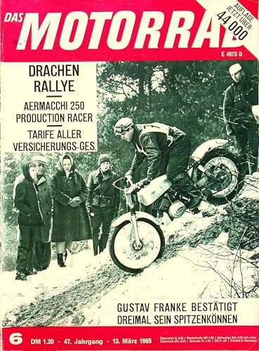 Motorrad 06/1965 - Echte, historische Zeitschrift von 1965 - Personalisiertes Geschenk zum 60. Geburtstag für Männer - Original aus dem Jahr 1965 - Die Geschenkidee für den Mann Motorrad 06/1965 - Echte, historische Zeitschrift von 1965 - Personalisiertes Geschenk zum 60. Geburtstag für Männer - Original aus dem Jahr 1965 - Die Geschenkidee für den Mann von DAS GEBURTSTAGSGESCHENK HISTORISCHE ZEITSCHRIFTEN