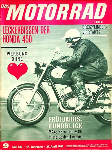 Motorrad 09/1965 - Echte, historische Zeitschrift von 1965 - Personalisiertes Geschenk zum 60. Geburtstag für Männer - Original aus dem Jahr 1965 - Die Geschenkidee für den Mann Motorrad 09/1965 - Echte, historische Zeitschrift von 1965 - Personalisiertes Geschenk zum 60. Geburtstag für Männer - Original aus dem Jahr 1965 - Die Geschenkidee für den Mann von DAS GEBURTSTAGSGESCHENK HISTORISCHE ZEITSCHRIFTEN