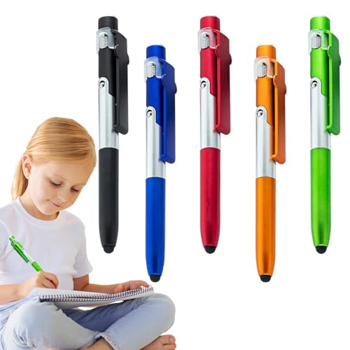 DASHIELL Kapazitive Stifte für Touchscreens, Tintenstifte mit kapazitiven Spitzen - Kugelschreiber, multifunktionaler kapazitiver Stift, 5er-Set - Kapazitive Mehrzweckstifte mit Hellen von DASHIELL