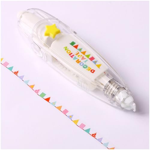 68 PCS DIY Cute Animals Press Type Decorative Pen,Süßer Klebebandstift, DIY Lace Decoration Tape Pen, Handwerk Tagebuch Scrapbooking Klassenbelohnungen (11,12pcs) von DATOUJL