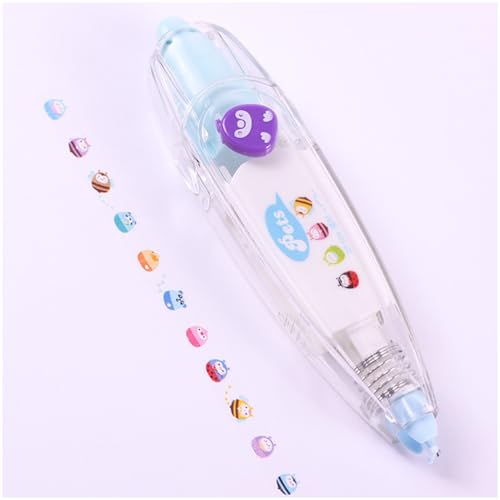 68 PCS DIY Cute Animals Press Type Decorative Pen,Süßer Klebebandstift, DIY Lace Decoration Tape Pen, Handwerk Tagebuch Scrapbooking Klassenbelohnungen (16,14pcs) von DATOUJL
