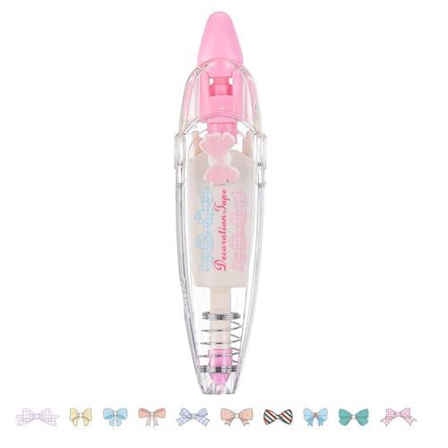 68 PCS DIY Cute Animals Press Type Decorative Pen,Süßer Klebebandstift, DIY Lace Decoration Tape Pen, Handwerk Tagebuch Scrapbooking Klassenbelohnungen (5,14pcs) von DATOUJL