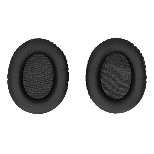 DAUERHAFT Ohrpolster für KHX-HSCP HyperX Cloud II 2 Kopfhörer/Headset Ohrpolster/Ohrpolster/Ohrmuscheln/Ohrabdeckung/Ohrpolster Reparaturteile(Leder schwarz) von DAUERHAFT