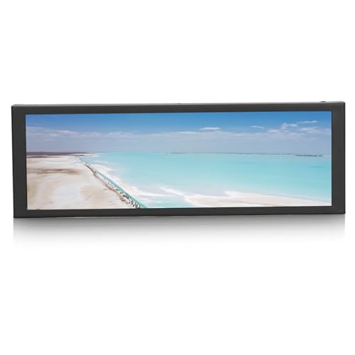DAUZ LCD-Bildschirm mit Gestreckter Leiste, 16,7 Mio. Display Farb-PC-Gehäuse Zweitbildschirm 900:1 Kontrastverhältnis 60 Hz für 3A+ für 3B+ (Kapazitiven Touchscreen) von DAUZ
