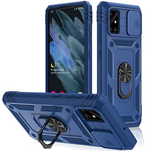 DAWEIXEAU für Galaxy A51 Hülle (Nicht für 5G),Kameraschutz Handyhülle Drop Resistance Handys Schutzhülle für Samsung Galaxy A51 (Blau) von DAWEIXEAU