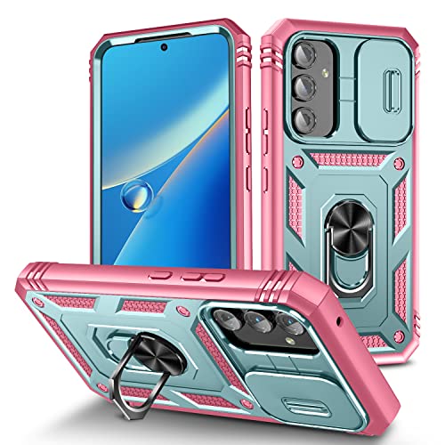 DAWEIXEAU für Galaxy A54 5G Hülle,Kameraschutz Handyhülle Drop Resistance Handys Schutzhülle für Samsung Galaxy A54 5G (Rosa Grün) von DAWEIXEAU