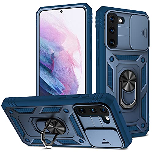 DAWEIXEAU für Galaxy S21 Hülle,Kameraschutz Handyhülle Drop Resistance Handys Schutzhülle für Samsung Galaxy S21 4G/5G (6,2") (Dunkelblau) von DAWEIXEAU