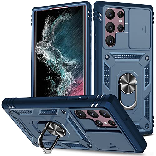DAWEIXEAU für Galaxy S22 Ultra Hülle,Kameraschutz Handyhülle Drop Resistance Handys Schutzhülle für Samsung Galaxy S22 Ultra (Blau) von DAWEIXEAU