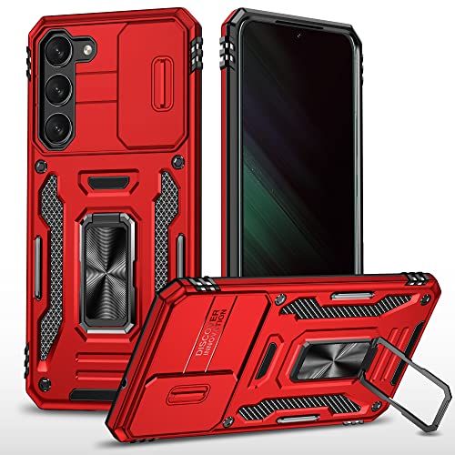 DAWEIXEAU für Galaxy S23 Hülle,Kameraschutz Handyhülle Drop Resistance Handys Schutzhülle für Samsung Galaxy S23 (6.1") (Rot) von DAWEIXEAU
