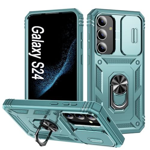 DAWEIXEAU für Galaxy S24 Hülle,Kameraschutz Handyhülle Drop Resistance Handys Schutzhülle für Samsung Galaxy S24 (Grün) von DAWEIXEAU