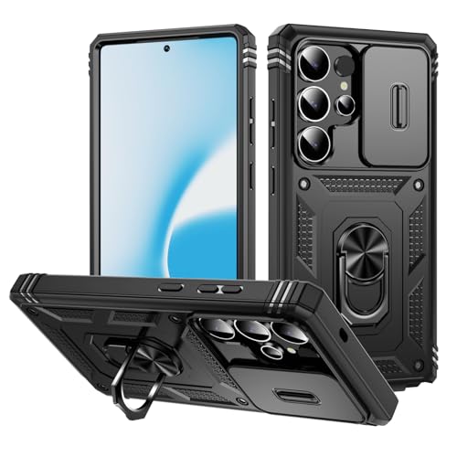 DAWEIXEAU für Galaxy S25 Ultra Hülle,Kameraschutz Handyhülle Drop Resistance Handys Schutzhülle für Samsung Galaxy S25 Ultra (Schwarz) von DAWEIXEAU