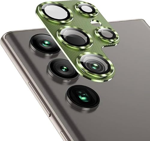 DAWEIXEAU für Samsung Galaxy S24 Ultra Kameraschutz 2 Stück,9H Härte Gehärtetes Glas,Einteiliges Design Aluminiumlegierung Linsenschutz,HD Anti-Kratzer Kamera Schutzfolie Grün DAWEIXEAU für Samsung Galaxy S24 Ultra Kameraschutz 2 Stück,9H Härte Gehärtetes Glas,Einteiliges Design Aluminiumlegierung Linsenschutz,HD Anti-Kratzer Kamera Schutzfolie Grün von DAWEIXEAU