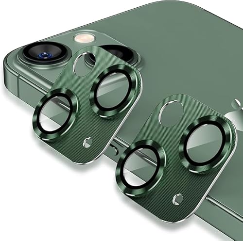 DAWEIXEAU für iPhone 13/iPhone 13 Mini Kameraschutz 2 Stück,9H Härte Gehärtetes Glas,Einteiliges Design Aluminiumlegierung Linsenschutz,HD Anti-Kratzer Kamera Schutzfolie Grün DAWEIXEAU für iPhone 13/iPhone 13 Mini Kameraschutz 2 Stück,9H Härte Gehärtetes Glas,Einteiliges Design Aluminiumlegierung Linsenschutz,HD Anti-Kratzer Kamera Schutzfolie Grün von DAWEIXEAU