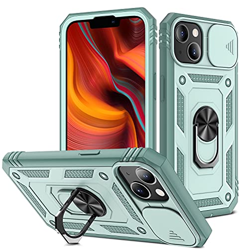 DAWEIXEAU für iPhone 13 Mini Hülle,Kameraschutz Handyhülle Drop Resistance Handys Schutzhülle für iPhone 13 Mini 5.4" (Grün) von DAWEIXEAU