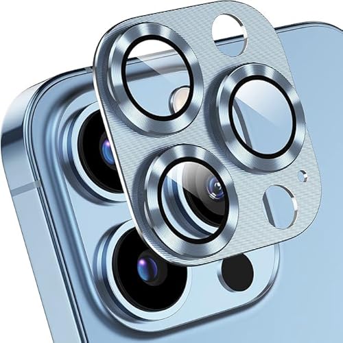 DAWEIXEAU für iPhone 13 Pro/iPhone 13 Pro Max Kameraschutz 2 Stück,9H Härte Gehärtetes Glas,Einteiliges Design Aluminiumlegierung Linsenschutz,HD Anti-Kratzer Kamera Schutzfolie Blau DAWEIXEAU für iPhone 13 Pro/iPhone 13 Pro Max Kameraschutz 2 Stück,9H Härte Gehärtetes Glas,Einteiliges Design Aluminiumlegierung Linsenschutz,HD Anti-Kratzer Kamera Schutzfolie Blau von DAWEIXEAU