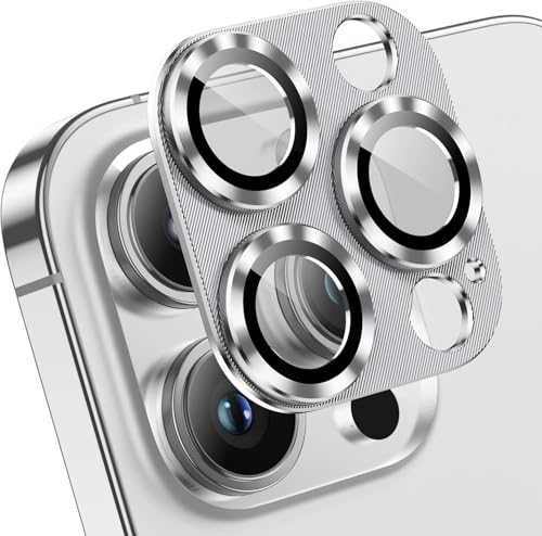 DAWEIXEAU für iPhone 13 Pro/iPhone 13 Pro Max Kameraschutz 2 Stück,9H Härte Gehärtetes Glas,Einteiliges Design Aluminiumlegierung Linsenschutz,HD Anti-Kratzer Kamera Schutzfolie Silber DAWEIXEAU für iPhone 13 Pro/iPhone 13 Pro Max Kameraschutz 2 Stück,9H Härte Gehärtetes Glas,Einteiliges Design Aluminiumlegierung Linsenschutz,HD Anti-Kratzer Kamera Schutzfolie Silber von DAWEIXEAU