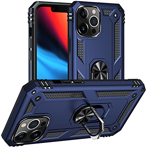 DAWEIXEAU für iPhone 13 Pro Max Hülle,Handyhülle Hybrid Harte Rüstung Drop Resistance Handys Schutzhülle für iPhone 13 Pro Max Hülle (Dunkelblau) von DAWEIXEAU