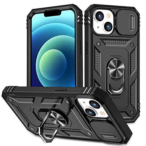 DAWEIXEAU für iPhone 14 Plus Hülle,Kameraschutz Handyhülle Drop Resistance Handys Schutzhülle für iPhone 14 Plus 6.7" (Schwarz) von DAWEIXEAU