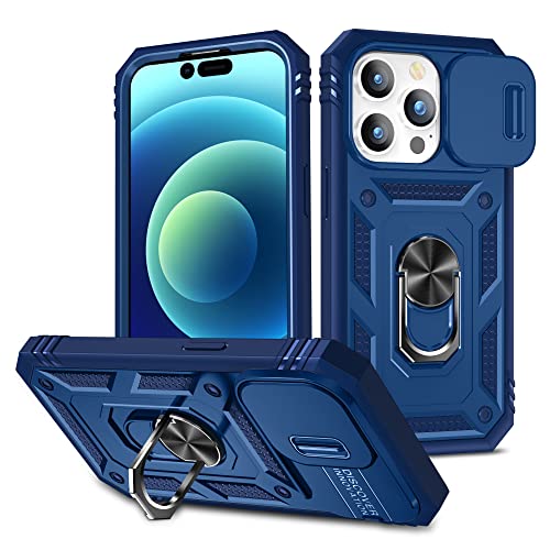 DAWEIXEAU für iPhone 14 Pro Max Hülle,Kameraschutz Handyhülle Drop Resistance Handys Schutzhülle für iPhone 14 Pro Max 6.7" (Dunkelblau) von DAWEIXEAU