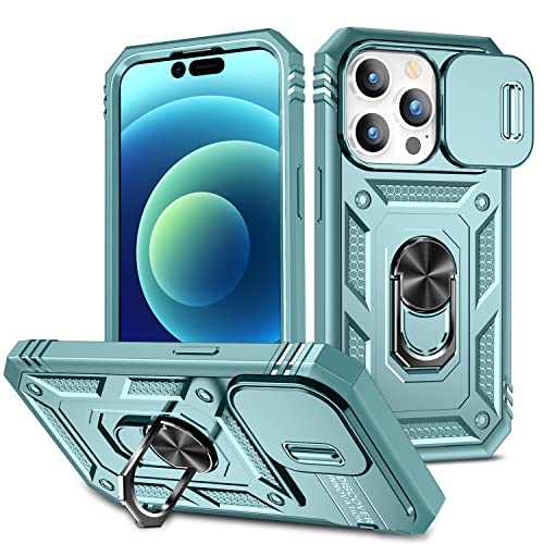 DAWEIXEAU für iPhone 14 Pro Max Hülle,Kameraschutz Handyhülle Drop Resistance Handys Schutzhülle für iPhone 14 Pro Max 6.7" (Grün) von DAWEIXEAU