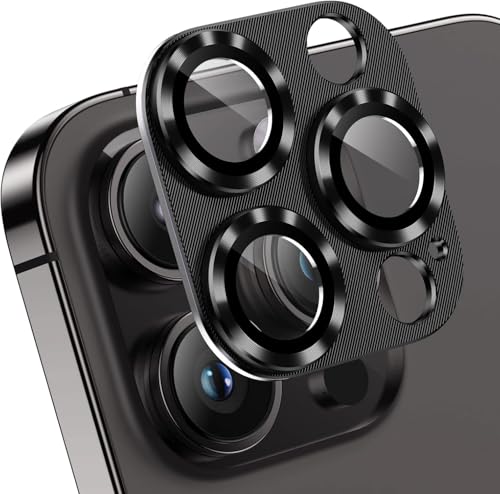 DAWEIXEAU für iPhone 16 Pro/iPhone 16 Pro Max Kameraschutz 2 Stück,9H Härte Gehärtetes Glas,Einteiliges Design Aluminiumlegierung Linsenschutz,HD Anti-Kratzer Kamera Schutzfolie Schwarz DAWEIXEAU für iPhone 16 Pro/iPhone 16 Pro Max Kameraschutz 2 Stück,9H Härte Gehärtetes Glas,Einteiliges Design Aluminiumlegierung Linsenschutz,HD Anti-Kratzer Kamera Schutzfolie Schwarz von DAWEIXEAU