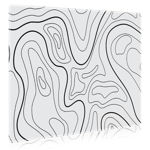 DAWNTREES Glas-Gaming-Mauspad, genaue und schnelle Mausverfolgung, kompatibel mit verschiedenen Mausmodellen, rutschfeste Gummiunterseite, großes Mauspad für Büro und Zuhause, XXL, 50 x 40 cm, Weiß DAWNTREES Glas-Gaming-Mauspad, genaue und schnelle Mausverfolgung, kompatibel mit verschiedenen Mausmodellen, rutschfeste Gummiunterseite, großes Mauspad für Büro und Zuhause, XXL, 50 x 40 cm, Weiß von DAWNTREES