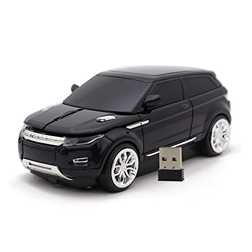 DAY DAY HAPPY Sportwagen drahtlose Maus LR SUV Computer Mäuse USB 2.4gzh für PC Laptop (Black) von DAY DAY HAPPY