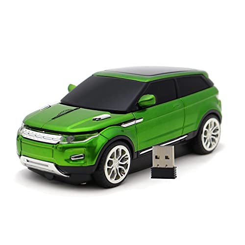 DAY DAY HAPPY Sportwagen drahtlose Maus LR SUV Computer Mäuse USB 2.4gzh für PC Laptop (Green) von DAY DAY HAPPY