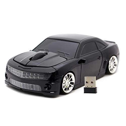 DAY DAY HAPPY drahtlose Maus Auto Maus USB 2,4 GHz CL optische Desktop-Mäuse für Windows und MAC (Black) von DAY DAY HAPPY