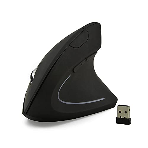 DAY DAY HAPPY drahtlose vertikale Maus USB 2,4 GHz ergonomische Computermäuse optisch für PC-Laptop von DAY DAY HAPPY