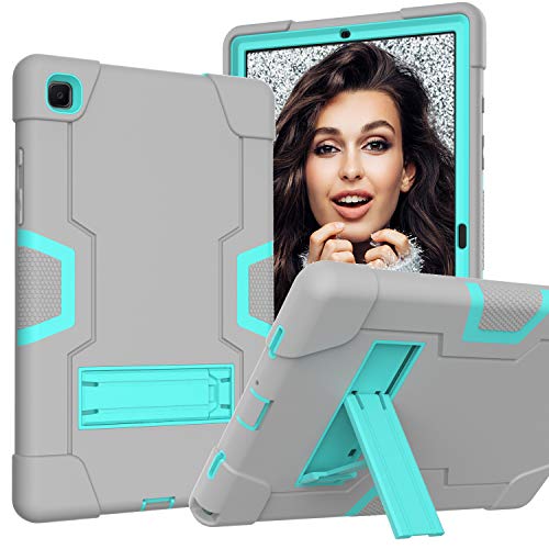 Galaxy Tab A7 Case, Samsung A7 Cover, Heavy Duty Shock Process Tablet Samsung A7 Hülle mit integriertem Ständer für Samsung Tablet A7 10.4 Hülle (SM-T500/T505/T507) Grau+Grün von DAYI