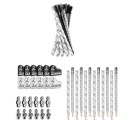 DAYLIGHE Musikstifte Musik Notiz Klaviertastaturstifte Weiße Schwarze Stifte Mit Eraser School Office Supply Für Schreiben Von Zeichnen DAYLIGHE Musikstifte Musik Notiz Klaviertastaturstifte Weiße Schwarze Stifte Mit Eraser School Office Supply Für Schreiben Von Zeichnen von DAYLIGHE