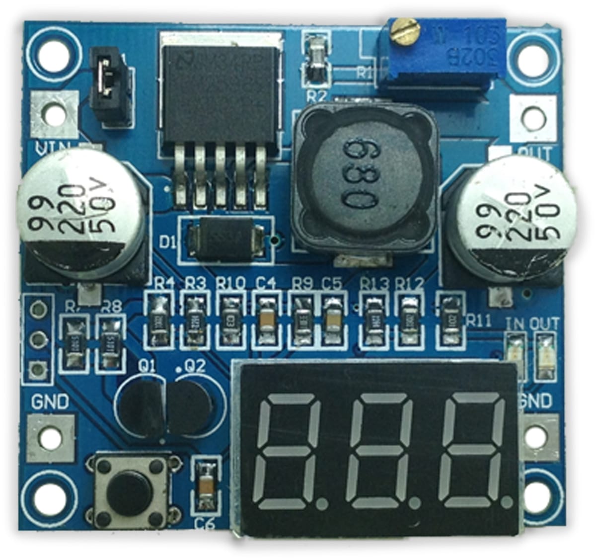 DAYPOWER Step-Down-Modul mit Spannungsanzeige POWER-2596-2 von DAYPOWER