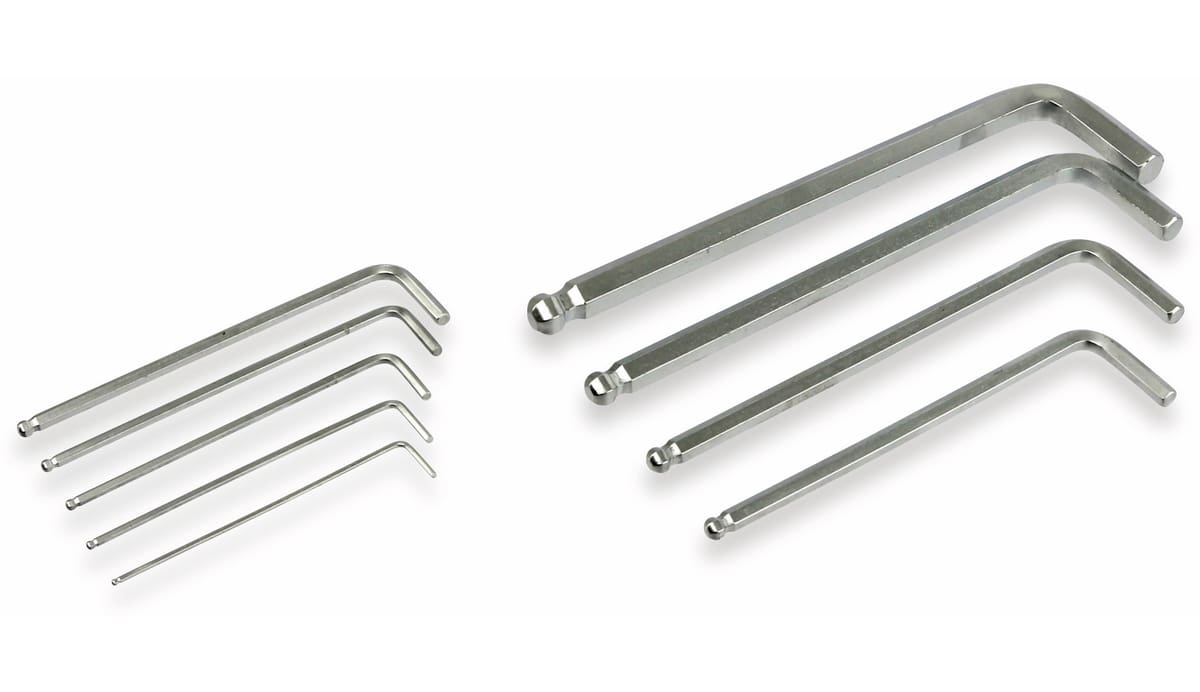 DAYTOOLS Innensechskantschlüssel-Set SLM155, 9-teilig, 1,5...10 mm von DAYTOOLS