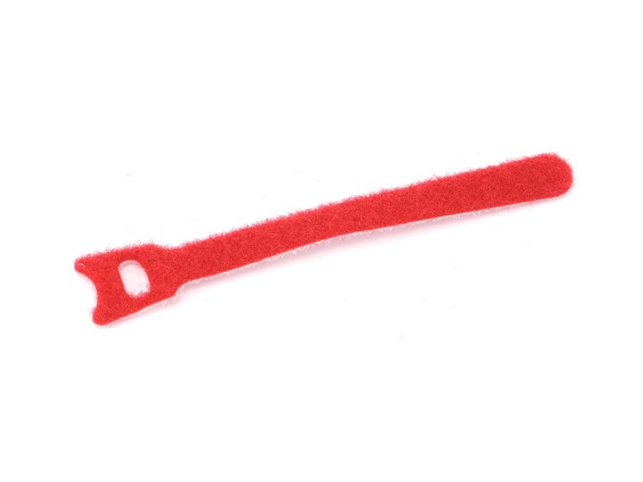 DAYTOOLS Kabelbinder, 125x12 mm, Klettverschluss, rot, 10 Stück von DAYTOOLS