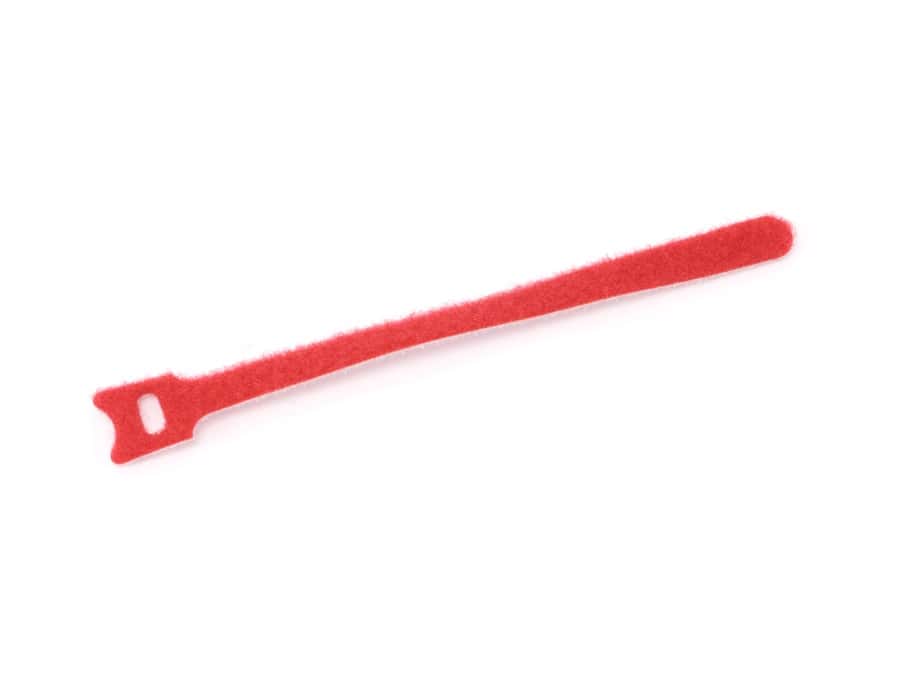 DAYTOOLS Kabelbinder, 180x12 mm, Klettverschluss, rot, 10 Stück von DAYTOOLS