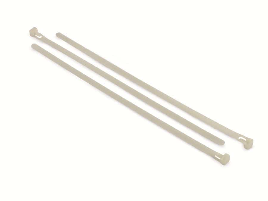 DAYTOOLS Kabelbinder, 300x7,5 mm, Lösbar, weiß, 100 Stück von DAYTOOLS