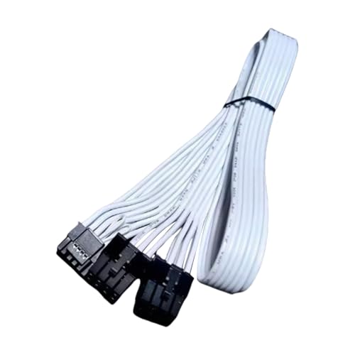 DAYnagh Double 8Pin Bis 16Pin 12VHPWR PCIE 5.0 Kabel Für Modulars Netzteil Und High End Grafikkarte von DAYnagh