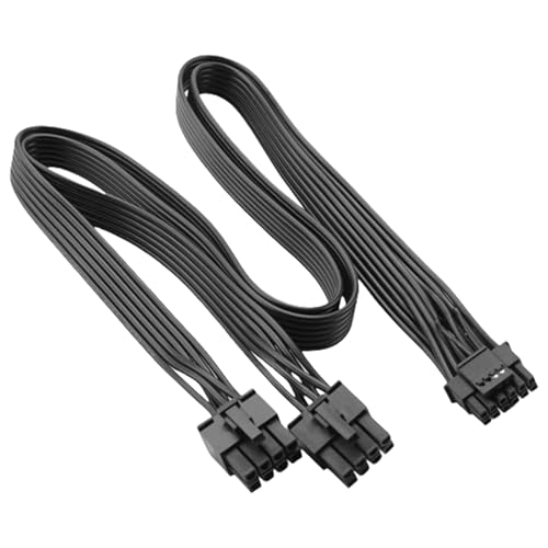 DAYnagh Double 8Pin Bis 16Pin 12VHPWR PCIE 5.0 Kabel Für Modulars Netzteil Und High End Grafikkarte von DAYnagh