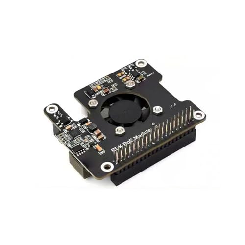 DAYnagh Power Over Ethernet HAT mit Lüfter und Metall-Kühlkörper unterstützt 802.3af/at Erweiterungsplatine DAYnagh Power Over Ethernet HAT mit Lüfter und Metall-Kühlkörper unterstützt 802.3af/at Erweiterungsplatine von DAYnagh