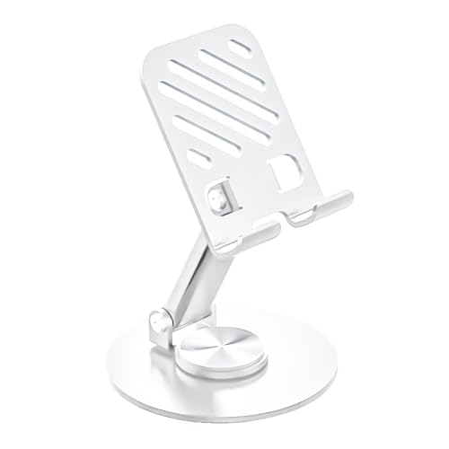 DAYnagh Tabletop Phone Tablet Stand 360 Grad drehbare Handy-Wiegen Schreibtischhalterung Faltbarer Ständer für Video Live DAYnagh Tabletop Phone Tablet Stand 360 Grad drehbare Handy-Wiegen Schreibtischhalterung Faltbarer Ständer für Video Live von DAYnagh