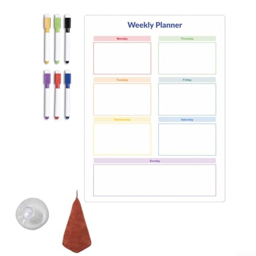 Multifunktionaler löschbarer Whiteboard-Magnet für Kühlschränke für Familienorganisation Multifunktionaler löschbarer Whiteboard-Magnet für Kühlschränke für Familienorganisation von DAZZLEEX