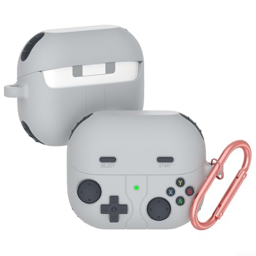Vollständige Abdeckung aus Silikon für Samsung Buds 3/Buds 3 Pro, einzigartiges Game-Player-Design hält die Ohrhörer sicher und zugänglich (schwarz) von DAZZLEEX