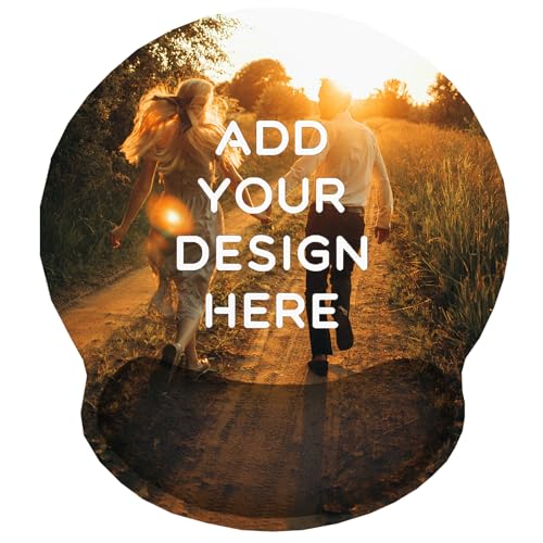 Benutzerdefiniertes Mauspad mit Handgelenkstütze, ergonomisches personalisiertes Mauspad, fügen Sie personalisiertes Foto und Text hinzu, rutschfeste Unterseite, Komfort-Gelkissen für Büro und Gaming Benutzerdefiniertes Mauspad mit Handgelenkstütze, ergonomisches personalisiertes Mauspad, fügen Sie personalisiertes Foto und Text hinzu, rutschfeste Unterseite, Komfort-Gelkissen für Büro und Gaming von DBLXYAN