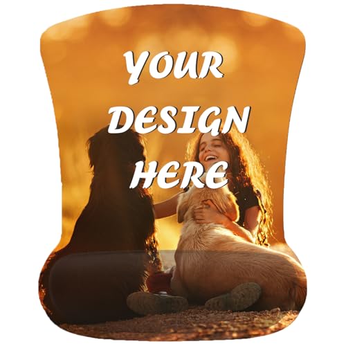 Benutzerdefiniertes Mauspad mit Handgelenkstütze, ergonomisches personalisiertes Mauspad, fügen Sie personalisiertes Foto und Text hinzu, rutschfeste Unterseite, Komfort-Gelkissen für Büro und Gaming Benutzerdefiniertes Mauspad mit Handgelenkstütze, ergonomisches personalisiertes Mauspad, fügen Sie personalisiertes Foto und Text hinzu, rutschfeste Unterseite, Komfort-Gelkissen für Büro und Gaming von DBLXYAN