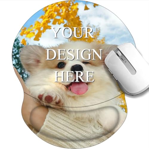 DBLXYAN Ergonomisches Mauspad mit Handgelenkstütze, Personalisierbar mit Foto und Text, Rutschfeste Unterseite, Komfort-Gelkissen für Büro und Gaming DBLXYAN Ergonomisches Mauspad mit Handgelenkstütze, Personalisierbar mit Foto und Text, Rutschfeste Unterseite, Komfort-Gelkissen für Büro und Gaming von DBLXYAN
