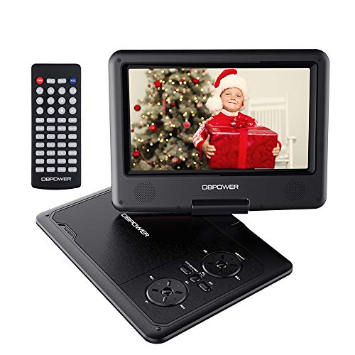 【Verbessert】 DBPOWER Tragbarer DVD-Player mit schwenkbarem Bildschirm, unterstützt SD-Karte/USB/CD/DVD mit AV-Eingang/Ausgang und Kopfhöreranschluss, 5 Stunden eingebauter wiederaufladbarer Akku, 【Verbessert】 DBPOWER Tragbarer DVD-Player mit schwenkbarem Bildschirm, unterstützt SD-Karte/USB/CD/DVD mit AV-Eingang/Ausgang und Kopfhöreranschluss, 5 Stunden eingebauter wiederaufladbarer Akku, von DBPOWER