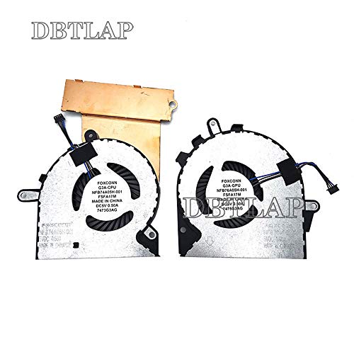 DBTLAP GPU + CPU Kühlung Lüfter Kompatibel für HP Omen 15-CE 15-CE000 15-CE010CA 15-CE020CA 15-CE030CA 15-CE051NR NFB76A05H-001 929455-001 & 929456-001 DBTLAP GPU + CPU Kühlung Lüfter Kompatibel für HP Omen 15-CE 15-CE000 15-CE010CA 15-CE020CA 15-CE030CA 15-CE051NR NFB76A05H-001 929455-001 & 929456-001 von DBTLAP